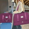 Luupatchy Three-dimensional Diamond Patterned Travel Bag, Dry Wet Separation , for Travel, Fitness Yoga, Weekend Tote Overnight Bag - 4 of 4