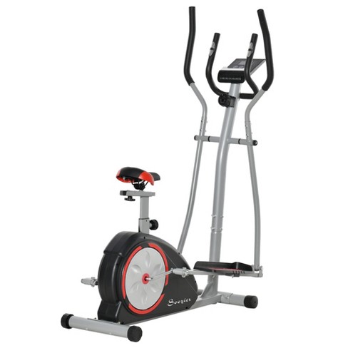 Soozier 2-in-1 Elliptical And Bike Cross Trainer Screen And Resistance For Home Gym Use, 264 Lbs Capacity : Target