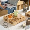 Vintiquewise Rustic Wooden Pallet Display Stand Natural Wood Riser for Home Decor, Table Centerpiece, Candle, Dessert, Plant, DIY, Party, Event - 2 of 4