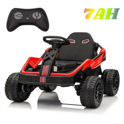 Jojoka 24V Kids Ride-On UTV, 4WD Electric Truck with Remote Control, 4x200W Motors, Metal Frame, 12" Tires, Music, Suspension