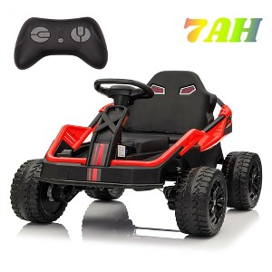 Jojoka 24V Kids Ride-On UTV, 4WD Electric Truck with Remote Control, 4x200W Motors, Metal Frame, 12" Tires, Music, Suspension - 1 of 4