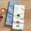 The Lakeside Collection Set of 2 Embroidered Gone Fishing Kitchen Towels - 2 of 3