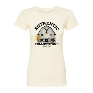 Women's - Yellowstone - Yellowstone Barn Dutton Ranch Fitted Graphic T-Shirt - 1 of 4
