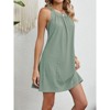 Clearlove Womens Swimwear Cover Ups Hollow Out Crochet Coverups Sleeveless Casual Dress Swimsuit Cover Ups, Light Green - L - 4 of 4