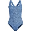 Lands' End Women's Chlorine Resistant Scoop Neck X-Back High Leg Soft Cup Tugless Sporty One Piece Swimsuit - 3 of 4