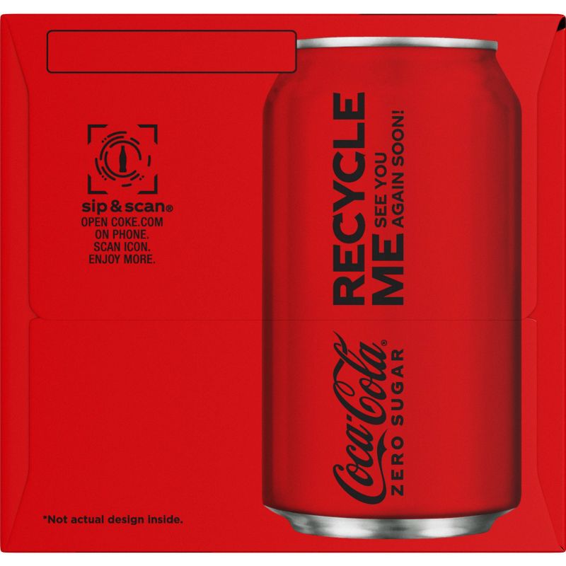 Coca-Cola Zero Sugar - 12pk/12 fl oz Cans, 5 of 8