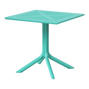 WestinTrends Playa 31.5" Square Plastic Outdoor Patio Dining Table for 4 - 1 of 4