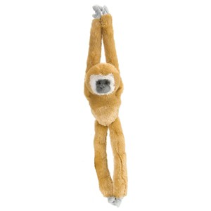Wild Republic Hanging Monkey White Handed Gibbon Stuffed Animal, 20 Inches - 1 of 1
