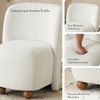 GDFStudio Samuel Modern Low-Back Armless Accent Chair, White - 4 of 4