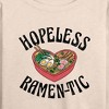 Women's - Instant Message - Hopeless Ramentic Lightweight French Terry Wide Neck Long Sleeve Graphic Shirt - 2 of 4