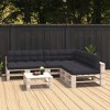 vidaXL Anthracite Pallet Sofa Cushions Set - Indoor and Outdoor Use - Durable, Material - Comfortable Thick Padding - Universal Design - 2 of 4