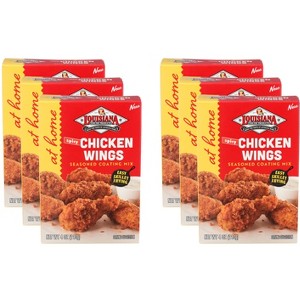 Louisiana Seasoned Coating Mix Spicy Chicken Wing - Case of 6 - 4oz - 1 of 2