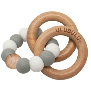 Ulubulu Silicone with Wood Teether - 1 of 4