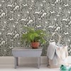 NuWallpaper Merriment Peel and Stick Wallpaper Charcoal: Removable Vinyl, Self-Adhesive, 28.2 Sq Ft Coverage, Jungalow Style - 2 of 4