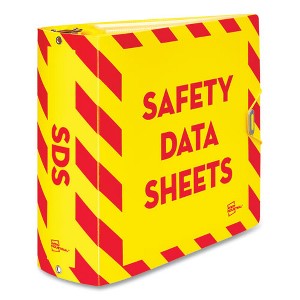 Avery UltraDuty Safety Data Sheet Binder Bundle, 3 Rings, 3" Capacity, 11 x 8.5, Yellow/Red - 1 of 4