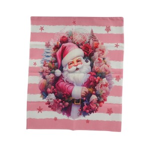 Unique Bargains Dining Chair Slipcovers Linen Pink 22.83"x19.29" 1Pcs - 1 of 4