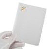 Unique Bargains Gold-stamped Airplane Pattern Passport Holder 1 Pc - 3 of 4