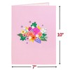 Paper Love 3D Floral Arrangement Card Pop Up Card with Detachable Keepsake Pop-Up Flower Bouquet, For All Occasions  - Large 10" x 7” Cover - 3 of 4