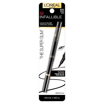 L'Oreal Paris Infallible Super Slim Liner 400 Black .034 fl oz