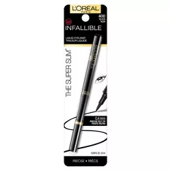 L'Oreal Paris Infallible Super Slim Liner 400 Black .034 fl oz