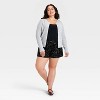 Women's Sequin Shorts - A New Day™ Black - 3 of 3