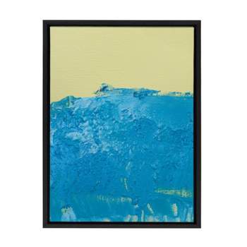 18" x 24" Sylvie Paradise on Earth by Mentoring Positives Framed Wall Canvas Black - Kate & Laurel All Things Decor: UV-Resistant, Modern Art