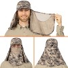 SUN CUBE Fishing Sun Hat with Neck Flap for Men UV Protection Cover Outdoor Bucket Cap with Face Covering for Hiking Running - 2 of 4
