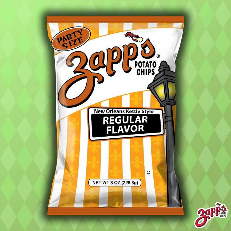 Zapp&#39;s New Orleans Kettle Style Regular Flavor Potato Chips - 8oz, 4 of 11