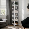 Hommoo 6-Tier Corner Shelf, Narrow Bookshelf Storage Rack - 4 of 4