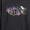 Women's - Wicked - Glinda Lightweight French Terry Wide Neck Long Sleeve Graphic Shirt - 2 of 4
