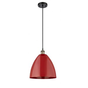 Plymouth Dome - 1 Light Cord Hung Mini Pendant In Industrial Style-14.75 Inches Tall and 12 Inches Wide - 1 of 1