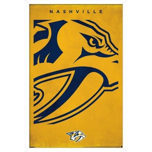 Trends International NHL Nashville Predators - Logo 25 Framed Wall Poster Prints - 1 of 4
