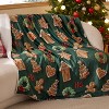 Flannel Christmas Throw Blanket for Couch, Christmas Decorations Gifts for Women, Warm Throw Blanket. - 2 of 4