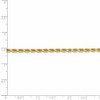 Black Bow Jewelry 3mm 14k Yellow Gold Solid Diamond Cut Rope Chain Bracelet - 4 of 4