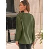 Lace Long Sleeve Tops For Women Crewneck Shirts Casual Dressy Blouses Y2K Fall Tunic Tops - 4 of 4