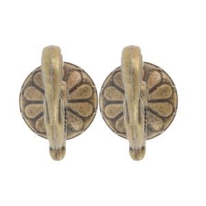 Unique Bargains Curtain Holdbacks One-Piece Mounting Hooks Zinc Alloy 1.81"x1.38" 1 Pair - 1 of 4