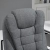 Vynxaria Executive Office Chair with Footrest, Linen-Fabric Computer Chair - 2 of 4