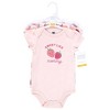 Hudson Baby Infant Girl Cotton Bodysuits, Strawberry Love - 2 of 4