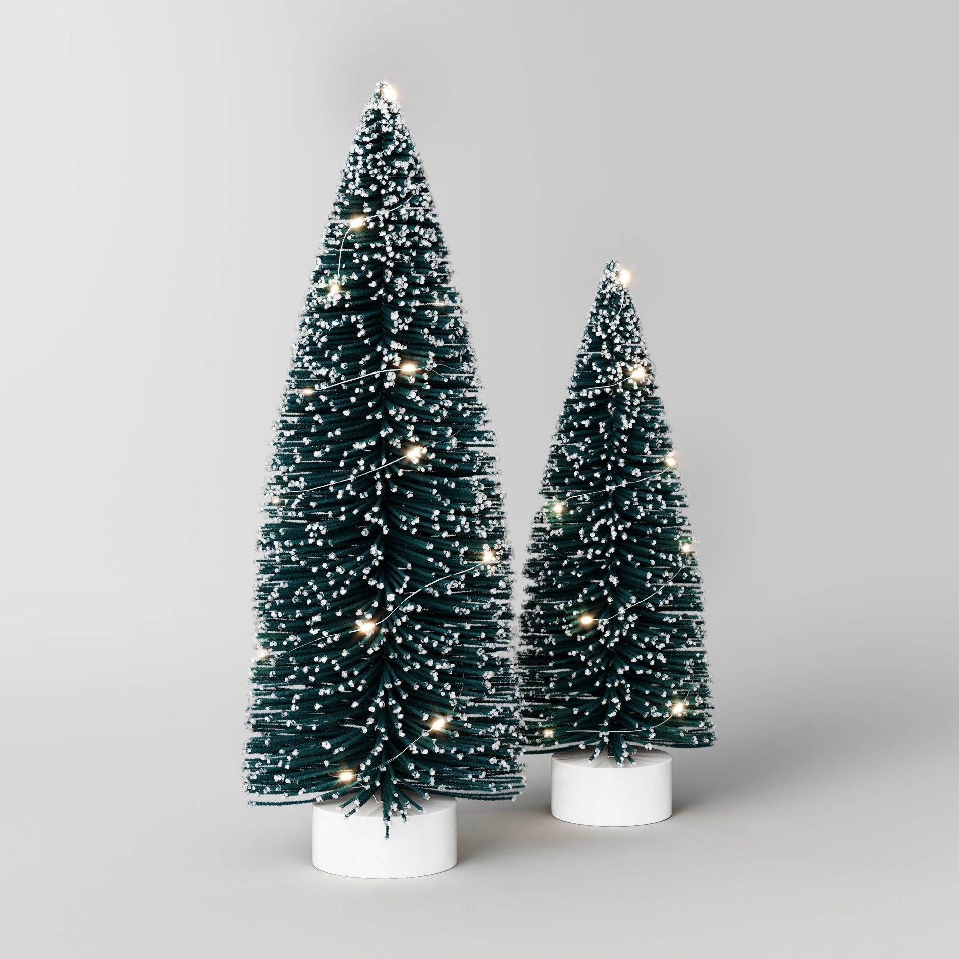 2pk Christmas Lit Sisal Tree Decor Green - Wondershop™