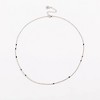 Hollywood Sensation Dainty Black Onyx Beaded Link Necklace - 4 of 4