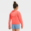 Girls' Relaxed Fit French Terry Zip-Up Hooded Sweatshirt - Cat & Jack™ - 2 of 3
