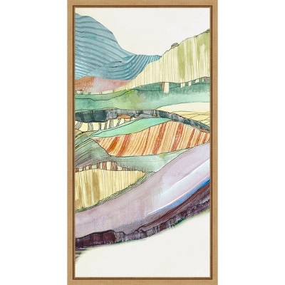 Movements Abstract Expressionism Canvas Print with Sylvie Maple Frame
