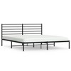 vidaXL Metal Bed Frame with Headboard Black 72 in.x83.9 in. California King - 2 of 4