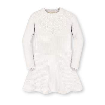 Hope & Henry Girls' Organic Cotton Skater Sweater Dress, Toddler