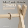 Wooden Baby Play Gym Set, Interactive Activity Center Hanging Bar with Gym Toys By Comfy Cubs - 4 of 4