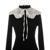 Elerevyo Women Lace Embroidery Knit Detachable Fake Peter Pan Collar Little Shawl for Blouse 1Pc - 2 of 4