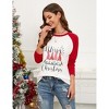 Merry Christmas Shirts for Women Long Sleeve Baseball Shirts Christmas T Shirts - 4 of 4