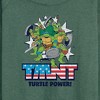 Women's - Teenage Mutant Ninja Turtles - Turtle Power Americana Lightweight French Terry Wide Neck Long Sleeve Shirt - 2 of 4