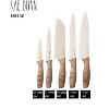 RAE DUNN STAINLESS STEEL KNIVES WITH SHEATHS SET OF 5 - 2 of 4