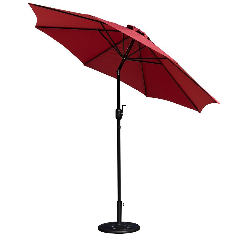 Flash Furniture Kona9 FT Round Umbrella with Crank and Tilt Function and Standing Umbrella Base, 6 of 12
